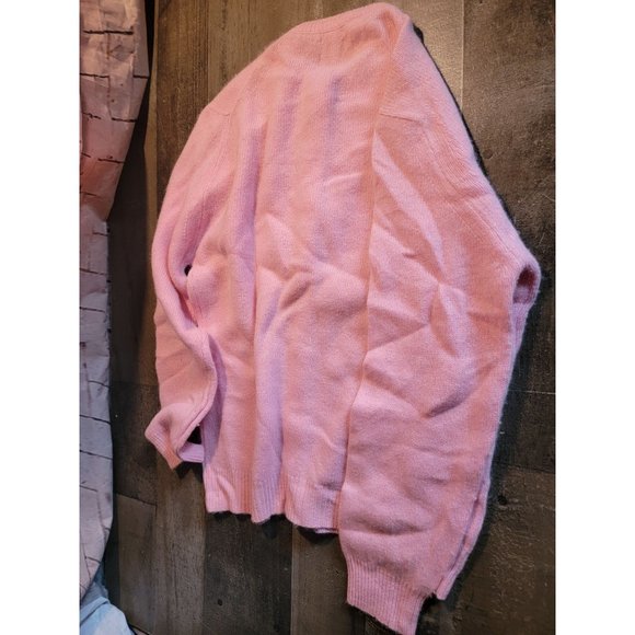 Vintage evan picone pink button up cardigan lambs wool - Picture 4 of 4